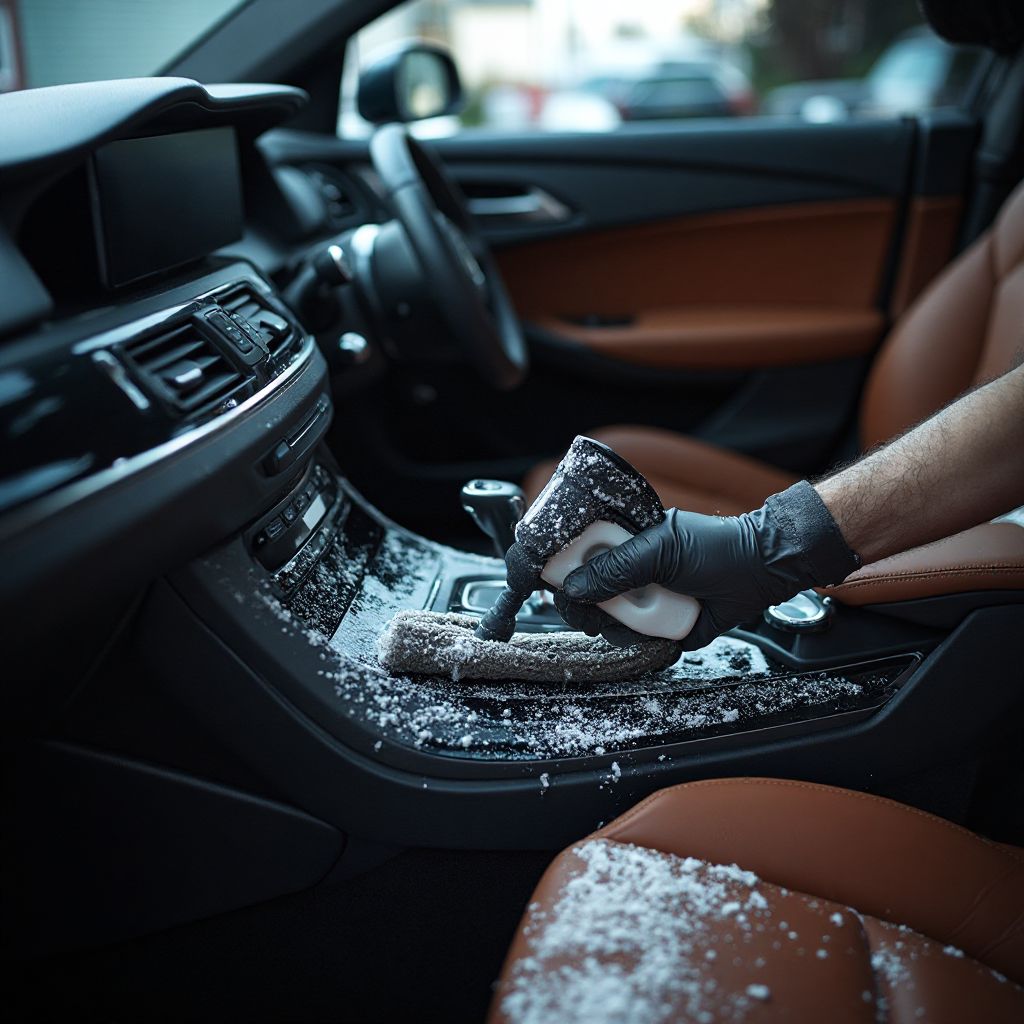 Detailní čištění luxusního auta