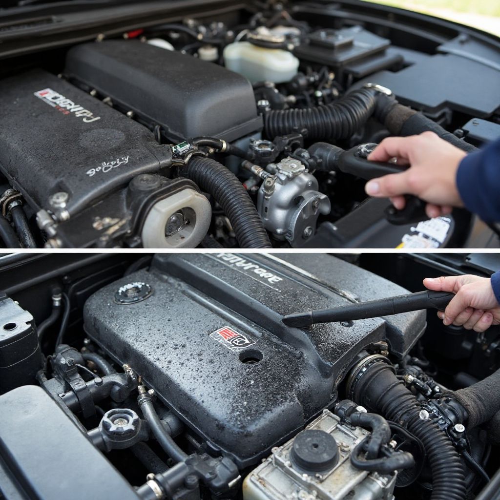Čištění motorového prostoru